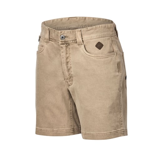 Mid Length Stretch Work Shorts - Tan