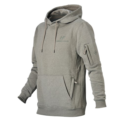 Men's fleece hoodie - Light Grey Marle