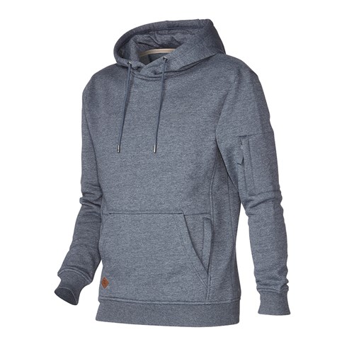 Men's fleece hoodie - Navy Marle