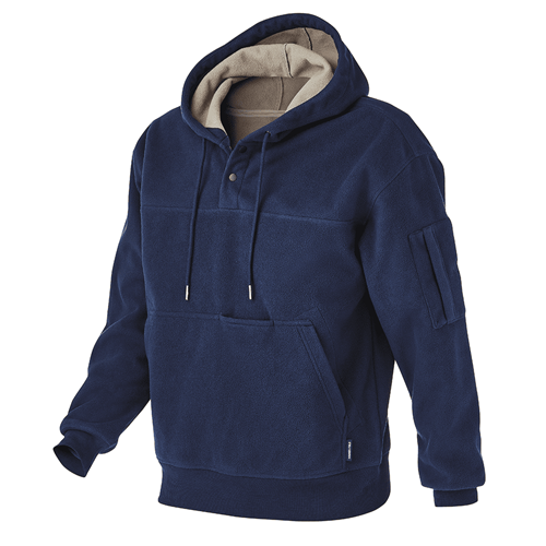 Waterproof bonded polar fleece hoodie