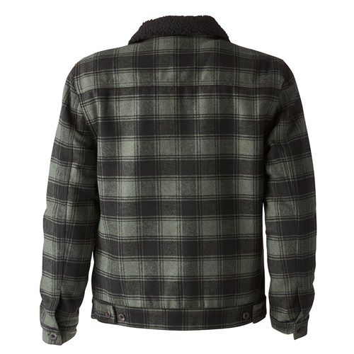 sherpa lined plaid jacket