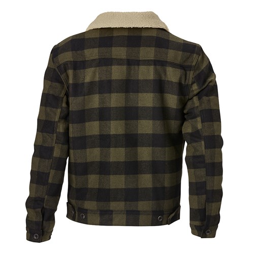 Jacket with sherpa lining