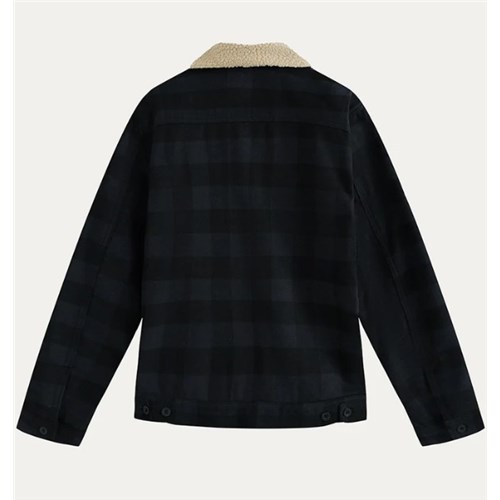 Yarn Dye Jacket with Sherpa Lining