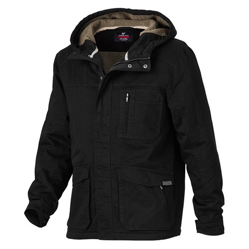 Cotton Jacket with super warm sherpa lining and hoodie