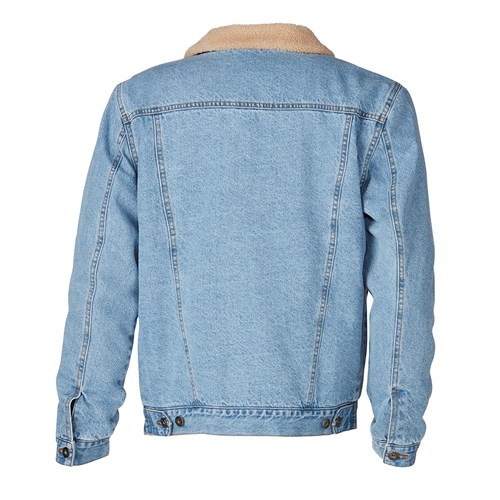 Sherpa lined denim jacket