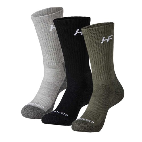 Hammer + Field® Workwear Branded Crew Work Socks - 3 Packs