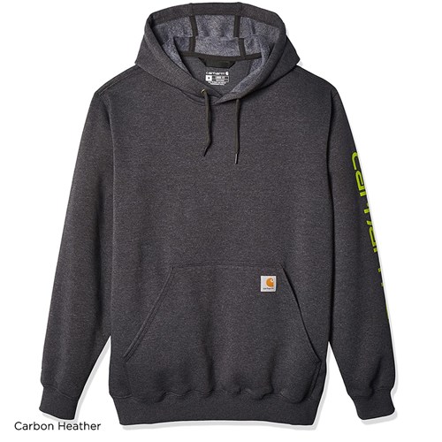 Carhartt sleeve logo hooded sweatshirt - Carbon Heather