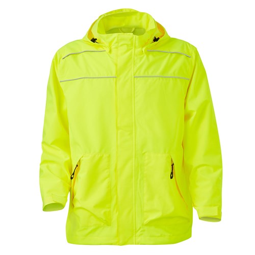 Hi vis lightweight rain jacket