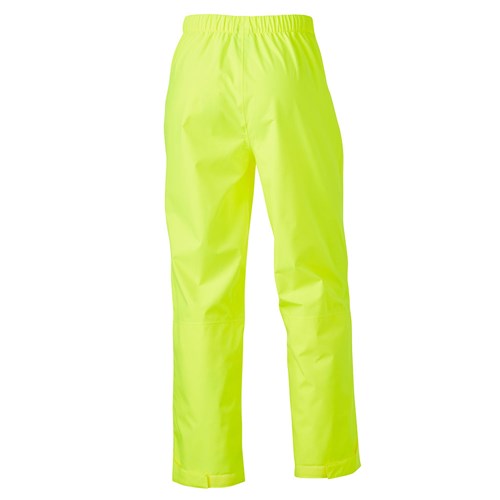 Hi Vis rain pants - Elasticated waistband with adjustable drawcord