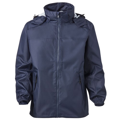 Navy Blue Hi Vis Unisex Rain Jacket