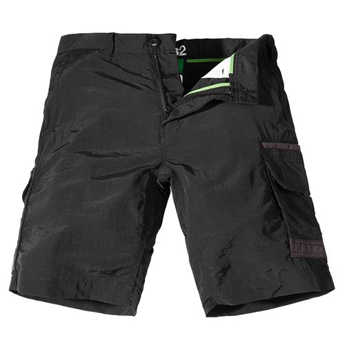 Black lightweight cargo shorts