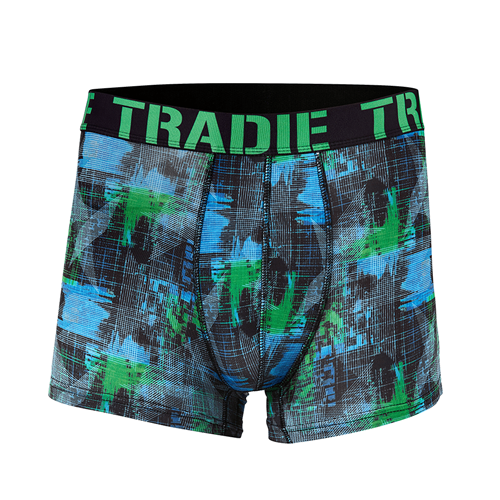 Tradie Men's VB Work N Surf Trunk - Green & Black