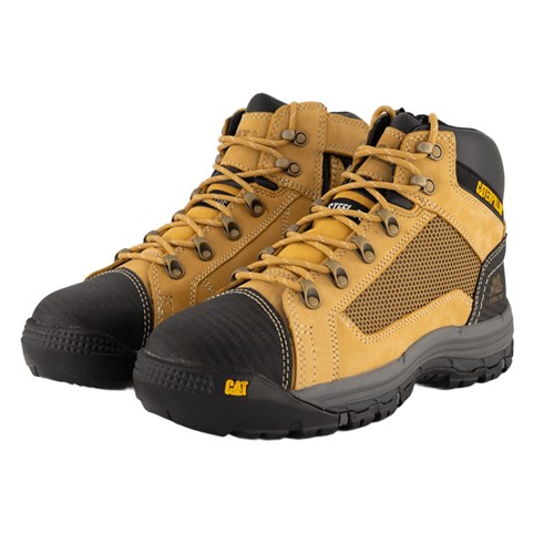 CAT Mens Convex Zip Sided Safety Boots