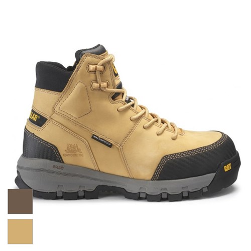 zip up steel toe work boots