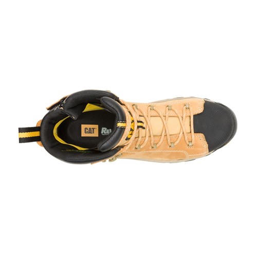 Caterpillar Threshold Waterproof Safety Boot - Honey Reset