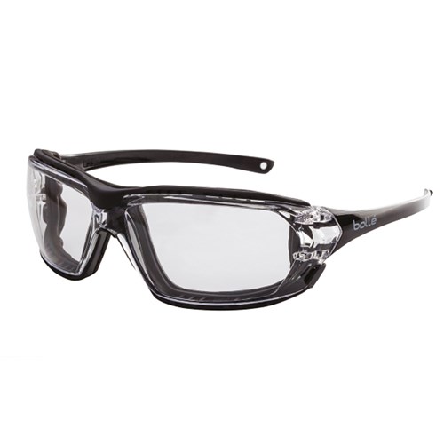 Bolle Safety Prism Safety Glasses - Silver Frame Silver Flash Lens