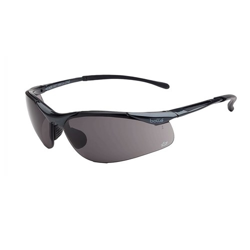 Bolle Safety Sidewinder Safety Glasses - Gun Metal Frame Smoke Lens