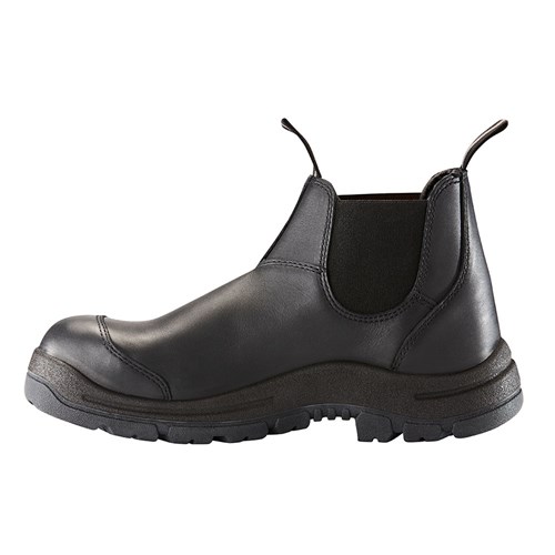 Black elastic sided boots
