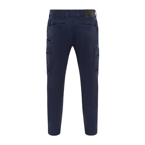 Navy Tencel Blend Cargo Pant