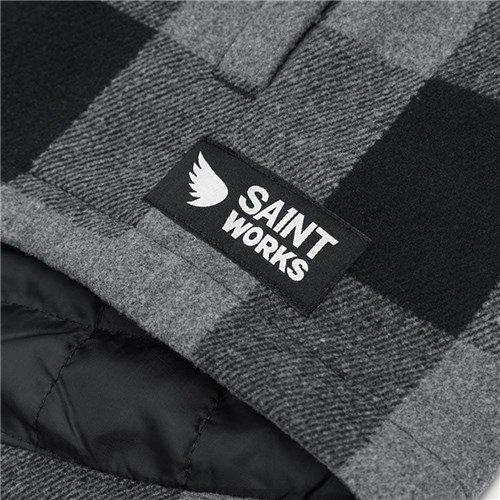 men's quilted check jacket