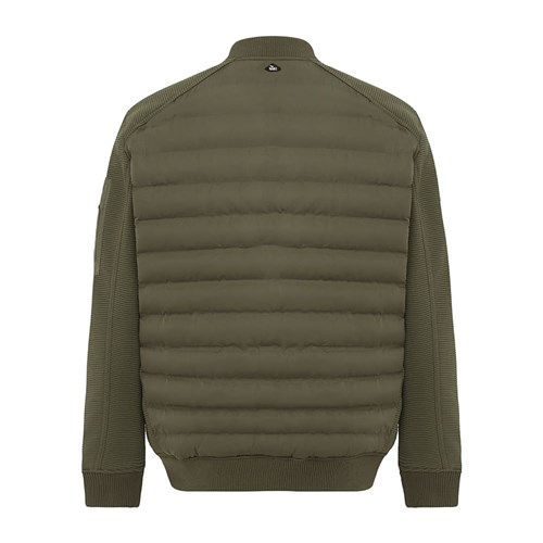 Quilted ribbed zip up jacket?