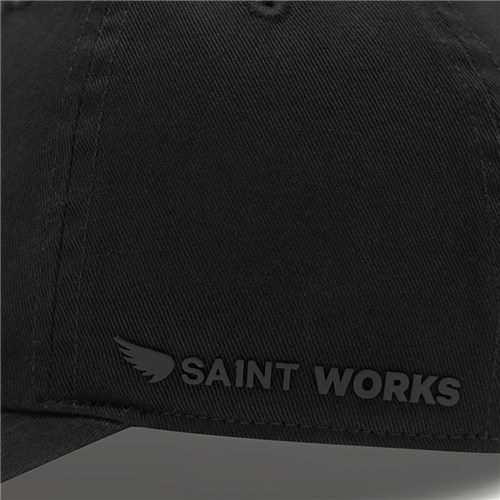 Black Washed Twill Cap