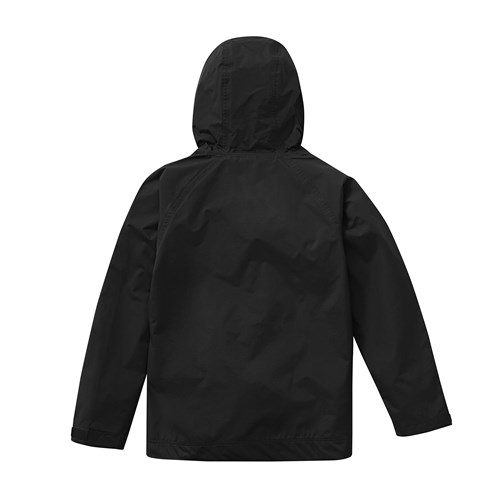 Black mesh lined rain jacket