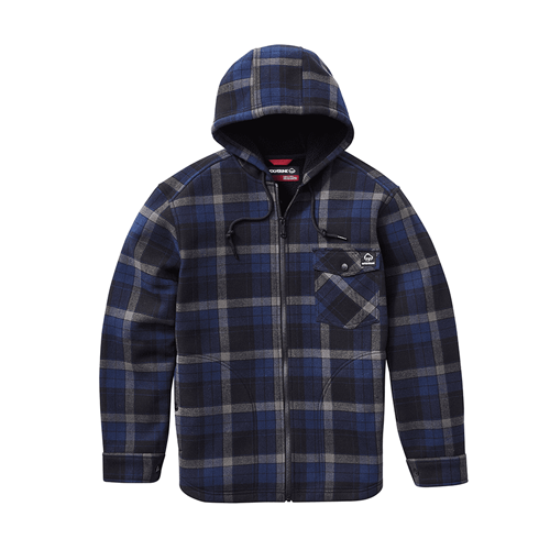 Wolverine Bucksaw Hooded Sherpa Jacket - New Navy Plaid