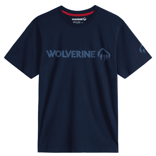 Navy Wolverine Classic Short Sleeve Logo Graphic Tee