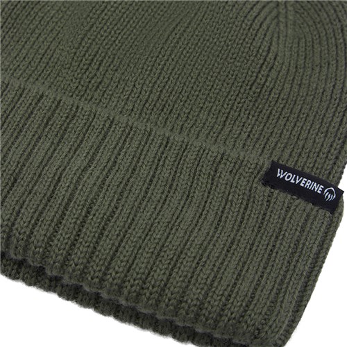 Wool blend knit beanie