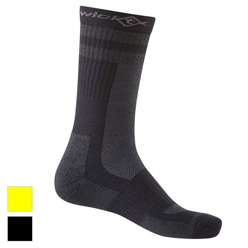 WickTX COOLMAX® Mid Length Work Socks - Black & Slate