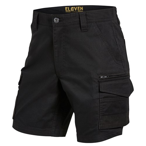 Balck Contrast Panel Short