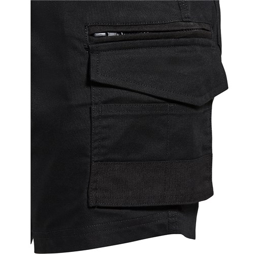 Black Contrast Panel Work Short