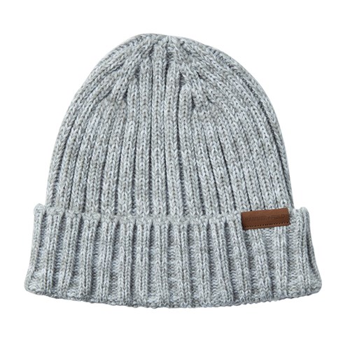 Grey Marle ribbed beanie?