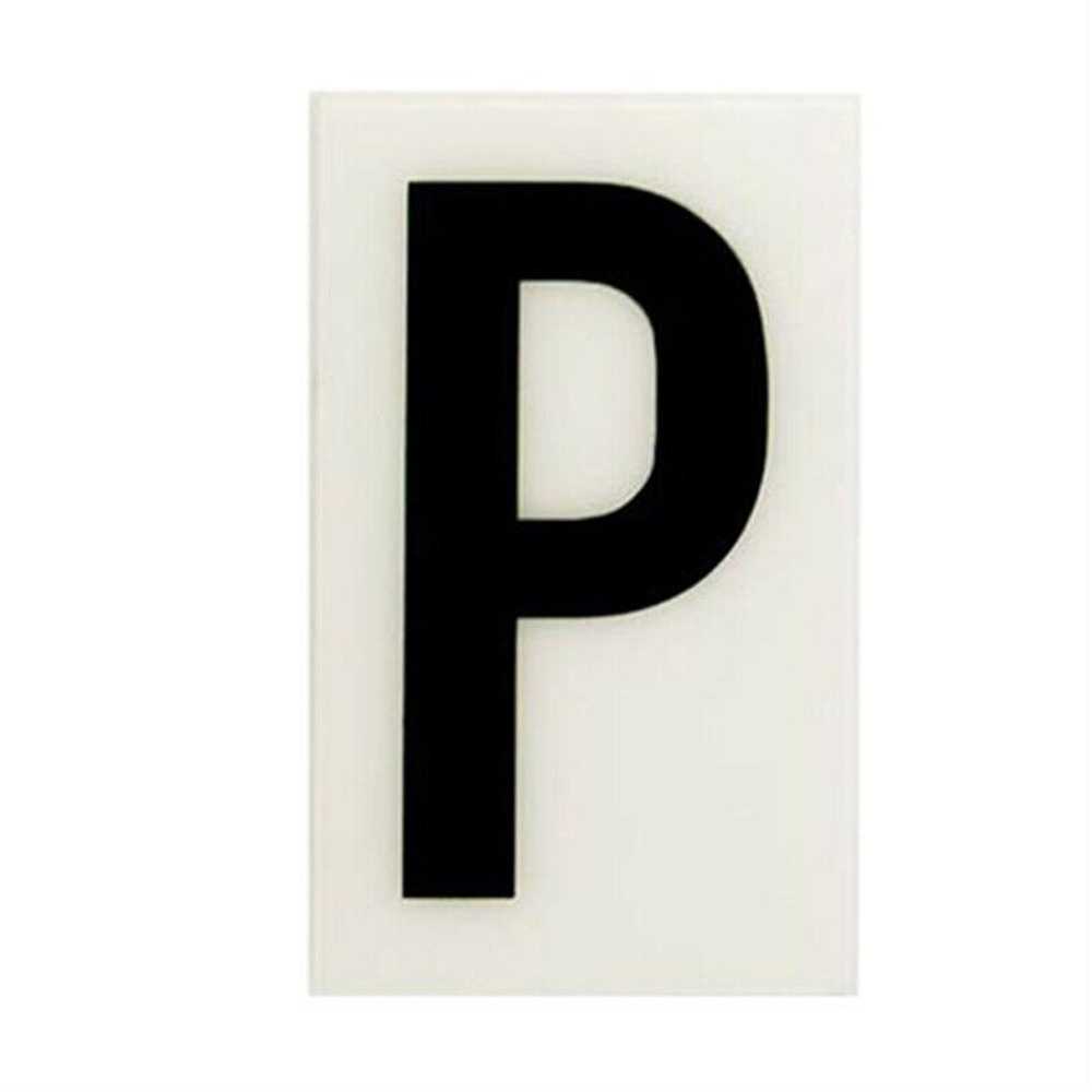 Sandleford White "P" 60x35mm Self Adhesive Letter