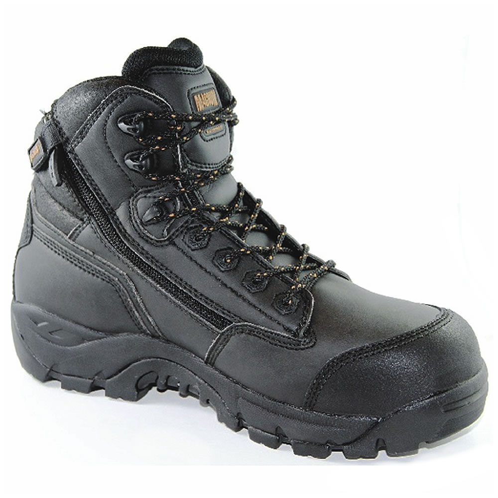 MAGNUM Precision Max Black Zip Sided Waterproof Safety Boots MPN100