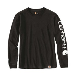 Carhartt Women's Heavy Weight Logo Work Cotton Shirt - Black