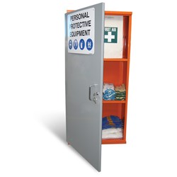 Storemasta PPE Single Door 3-Shelve Storage Cabinet SPP2