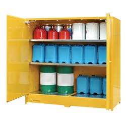 Storemasta 650L Large Capacity Flammable Liquid Storage Cabin Cabinets PS650SS