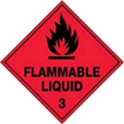 Hazchem Sticker Flammable Liquid 3 Each Sticker 100sq 860059 HLL103A