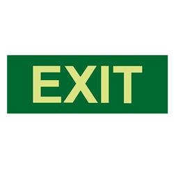 Exit & Evacuation Sign Exit Luminous Poly Lum 350x140 601OLUP
