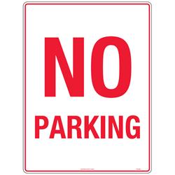 840307 TC426LSM Sign No Parking Metal 450x300