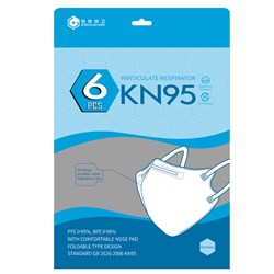Greencare Disposable KN95 Particulate Face Mask (Pk 6)