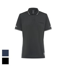 Amelia Aerocool Polo Womens Work Shirt - Black