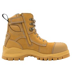 Blundstone #892 Side Zip Lace Up Women's Work Safety Boots - Wheat