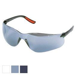 Safety Glasses - Blue Rapta Stormfront Safety Glasses -  Black Frame Light Mirror Lens