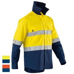 ELEVEN Workwear AEROCOOL Spliced Hi-Vis Perforated 3M™ 'Hoop' Taped Shirt