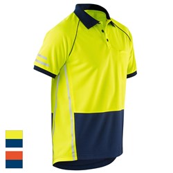 ELEVEN Workwear AEROCOOL Spliced Hi-Vis Polo Shirt