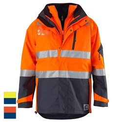 ELEVEN Workwear Waterproof 3M™ 'Hoop' Taped 4-in-1 Jacket Set 