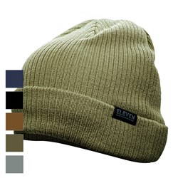 ELEVEN Workwear Knitted Beanie - Dirty Olive